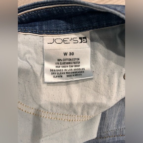 Joes Jeans straight cuffed cropped capri jeans in Candice wash size 30 - Picture 6 of 8